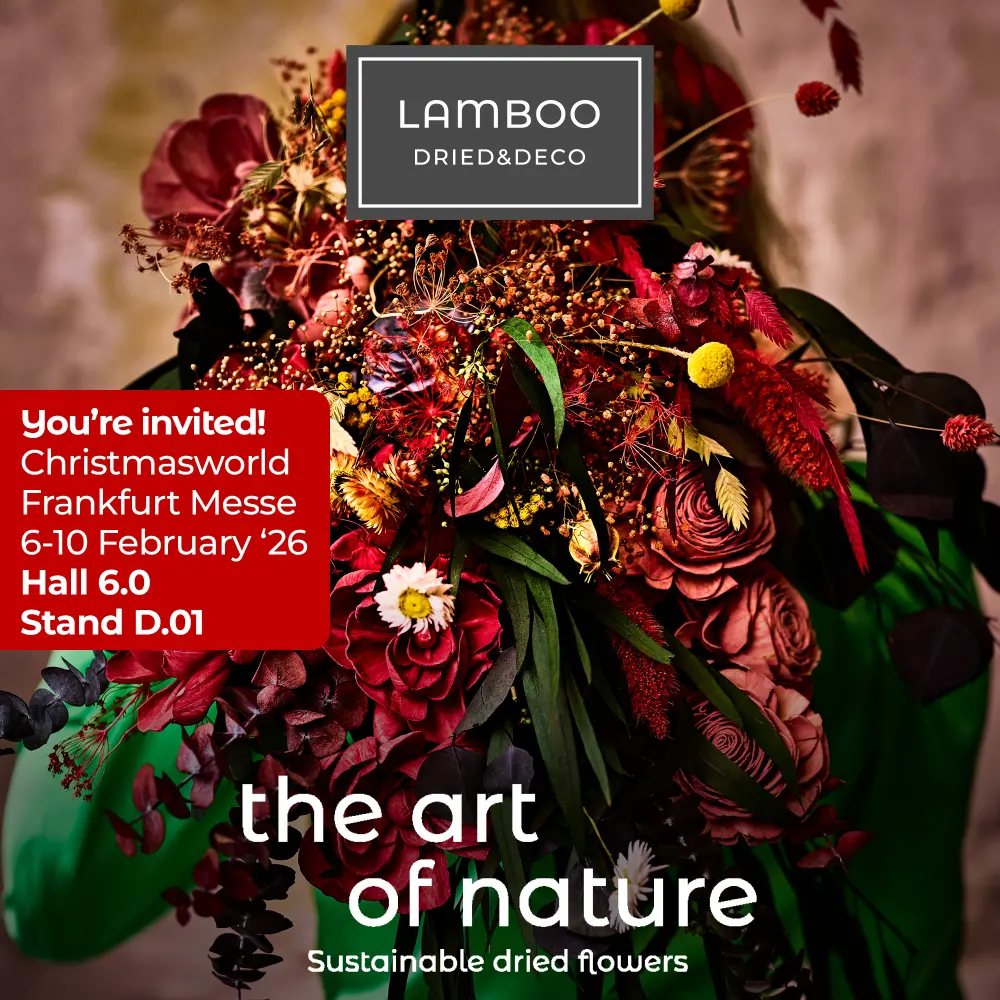 Lamboo Dried & Deco on Christmasworld 2026 – Frankfurt